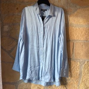long button down Banana Republic shirt